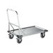 B PRO Plateauwagen van roestvast staal, draagvermogen 400 kg