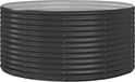 Syfax Gegalvaniseerd staal antracietkleurig plantenbak 140x140x68 cm