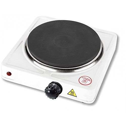 LEOFLA Mini-elektrische kooktoestel - 500 W - verstelbaar - gietijzeren plaat - reizen - camping - 108 mm