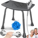 KESSER Douchekruk verstelbaar Douchestoel 39-57 cm, antibacterieel, waterafstotend, anti-slip, tot 136 kg