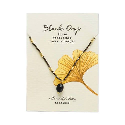A Beautiful Story ketting Wishing Black Onyx