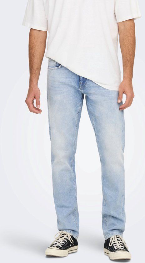 Only & Sons Weft Regular Fit Jeans - Light Blue Denim - W32/L34