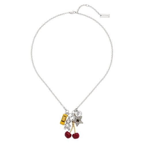 Marc Jacobs ketting Trinket Charm Cluster zilverkleurig