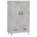 VidaXL Hoge kast 69,5x31x115 cm bewerkt hout betongrijs