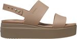 Crocs Brooklyn Low Wedge - Sandales pour femmes - Latte/Mushroom
