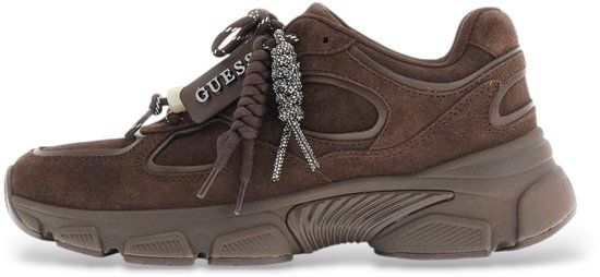 Guess Leren sneakers Irrina Dames Bruin