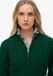 Superdry Pull en maille à torsades avec demi-zip Coupe ajustée - Femme - Vert