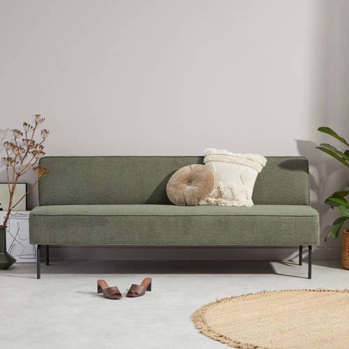 Eetkamerbank Campania (204 cm) - Groen - Polyester