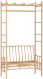 vidaXL Tuinbank met pergola - 116 cm - Bamboe