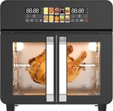 Royal Swiss Airfryer Oven XXL 23L – 2400W Heteluchtfriteuse met Dubbele Deur, 10 Programma’s, 50-200°C – Zwart