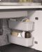 Ibenzoa® Organisateur de placard extensible pratique pour cuisine et salle de bain, 2 paniers coulissants pour un rangement efficace