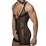 Addicted Combinaison Singlet MESH WRESTLING SUIT Noir