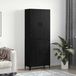 vidaXL Meuble haut, 2 pièces, chêne noir, 69,5 x 34 x 180 cm