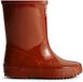 Hunter First Gloss Kinder Regenlaarsjes Rubber Rood Waterdicht
