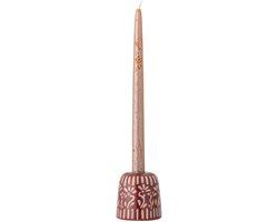 Bloomingville Kandelaar aardewerk paars Samsin 7cm