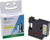 G&G Bande d'étiquettes 45018 Jaune Noir 12mm 7m