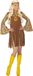 Widmann Bruin Kort Hippie Meisje Davy Kostuum voor Volwassenen - Vrouw - XS