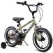 OEM Kinder-BMX-fiets, 14 inch, legergroen, met stabilisatorwielen