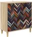 vidaXL Dressoir OMMEN Sonoma Bewerkt hout 75 cm Bruin