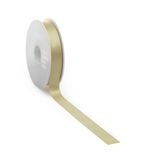 Merkloos Zand / Licht goud Satijnlint – 10 mm × 25 m – double face satijn