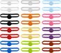 Flexible - Set of 24 - Reusable glass markers - Colourful for wine glasses - Drinking glasses and bottles