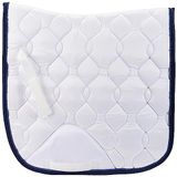 HKM Dressage Competition Zadeldekjes Wit/Marineblauw Pony-Dressuur