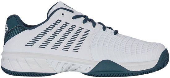 K-Swiss Express Light 3 Clay Tennisschoenen Heren - Wit - Blauw - Maat 42