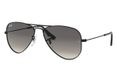 Ray-Ban AVIATOR JUNIOR zonnebril Kind Metaal Zwart Piloot Grijs