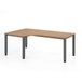 Hammerbacher table carré avec 4 pieds carrés série Q - 200x120cm