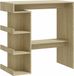 vidaXL Table de bar avec étagère 100x50x101,5 cm bois chêne Sonoma