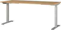 Germania bureau 7909-638, Grandson-eiken-Nb./zilver, EL. in hoogte verstelbaar, 180 x 120 x 80 cm