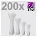 TRU COMPONENTS TC-12888556 T24CA071 Kabelbinder 3.6 mm Wit UV-gestabiliseerd 200 stuk(s)