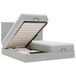 VidaXL Lit plateforme avec matelas Velours Gris clair 180x200cm