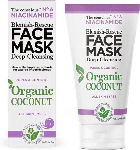 The Conscious™ Niacinamide Blemish-rescue Face Mask Organic Coconut 50 Ml