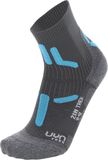 UYN Wandelsokken Dames Trekking 2In Anthracite Turquoise Schoenmaat 35 - 36