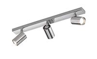 Fischer & Honsel Wandlamp Gavin 3x GU10 max. 7,0 Watt, chroomkleurig, IP44, 30225, 60 x 11 x 14 cm (LxBxH)