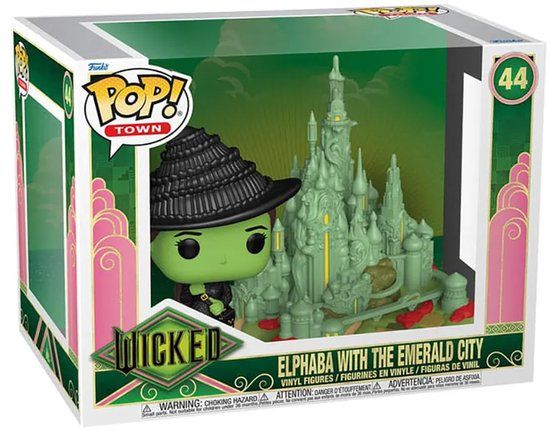 Funko Wicked Elphaba with the Emerald City (Pop! Town) Vinyl Figur 44 Unisex