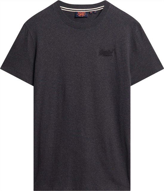 VINTAGE LOGO EMB TEE Raven Black Marl - XXL