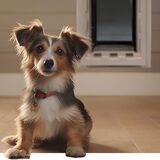 Ideale dierenproducten Designer Serie Ruff-Weather Pet Deur - grijs - Klein