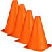 Johntoy B.V. Pionnen - 4x stuks - oranje - 17 cm - plastic