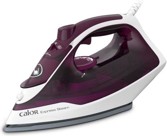 Calor FV2835C0 strijkijzer Droog- & stoomstrijkijzer Keramische zoolplaat 2400 W Roze, Wit