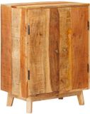 vidaXL - Opbergkasten - met - plank - Bruin - 55 - x - 35 - x - 75 - cm - Massief - Mango - Hout