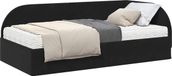 vidaXL Hoekbedframe met Matras en Hoofdeinde - Zwart Fluweel