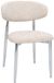DÉJA Living Eetkamerstoel Skara - Beige/Chrome - Set van 2