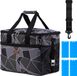 Packaway 4 Laags Geïsoleerde Koeltas - Lunchtas 30 liter - Abstract Zwart Grijs