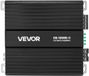 VEVOR Monoblock autoversterker, 1200 W RMS MAX, 1/2/4 Ohm stabiel, 1-kanaals klasse D auto audioversterker met afstandsbediening subwoofer niveauregeling, laagdoorlaatfilter, basversterker en