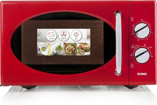 Domo DO2925 - Solo Magnetron - Retro - Rood