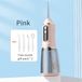 Merkloos Draagbare elektrische monddouche, handflosser - zwart