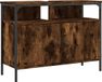 vidaXL Badkamerkast 80x30x60 cm bewerkt hout gerookt eikenkleurig