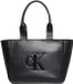 Calvin Klein Raised Ck Medium Tote Handtas Zwart
